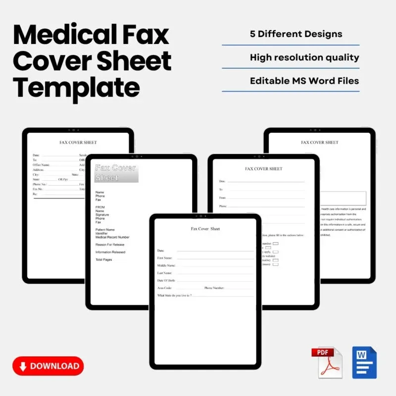 Medical Fax Cover Sheet Medical Fax Cover Sheet