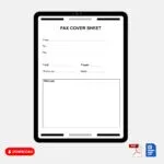 Personal Fax Cover Letter