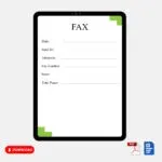 Professional Fax Cover Sheet PDF Professional Fax Cover Sheet PDF