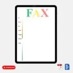 Standard Fax Cover Letter Template